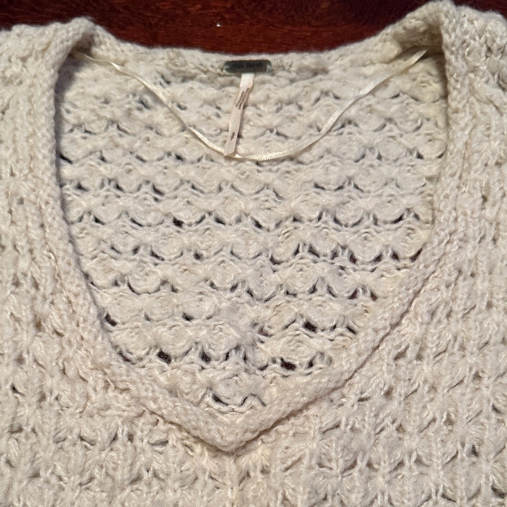 Free People Cream Knit Sweater - Picture 4 of 5